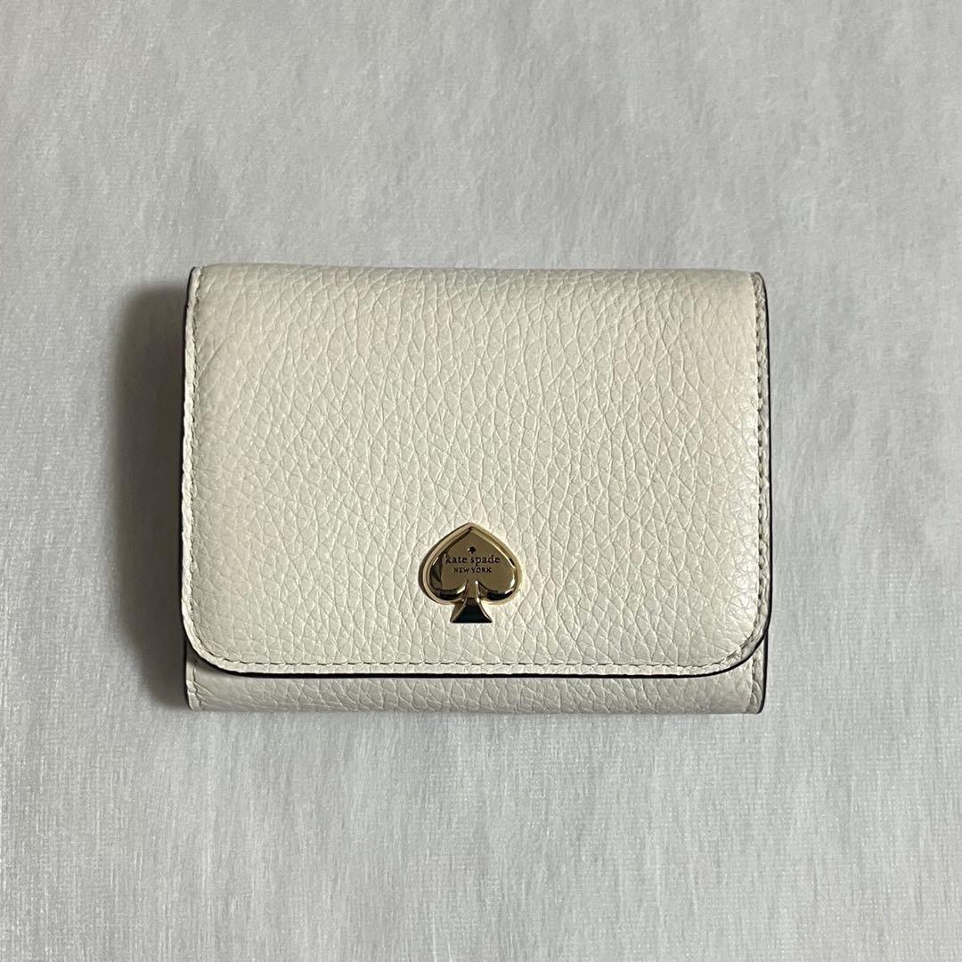 【新品未使用】Kate Spade レザー二つ折り財布 ケイラ スモールLジップ