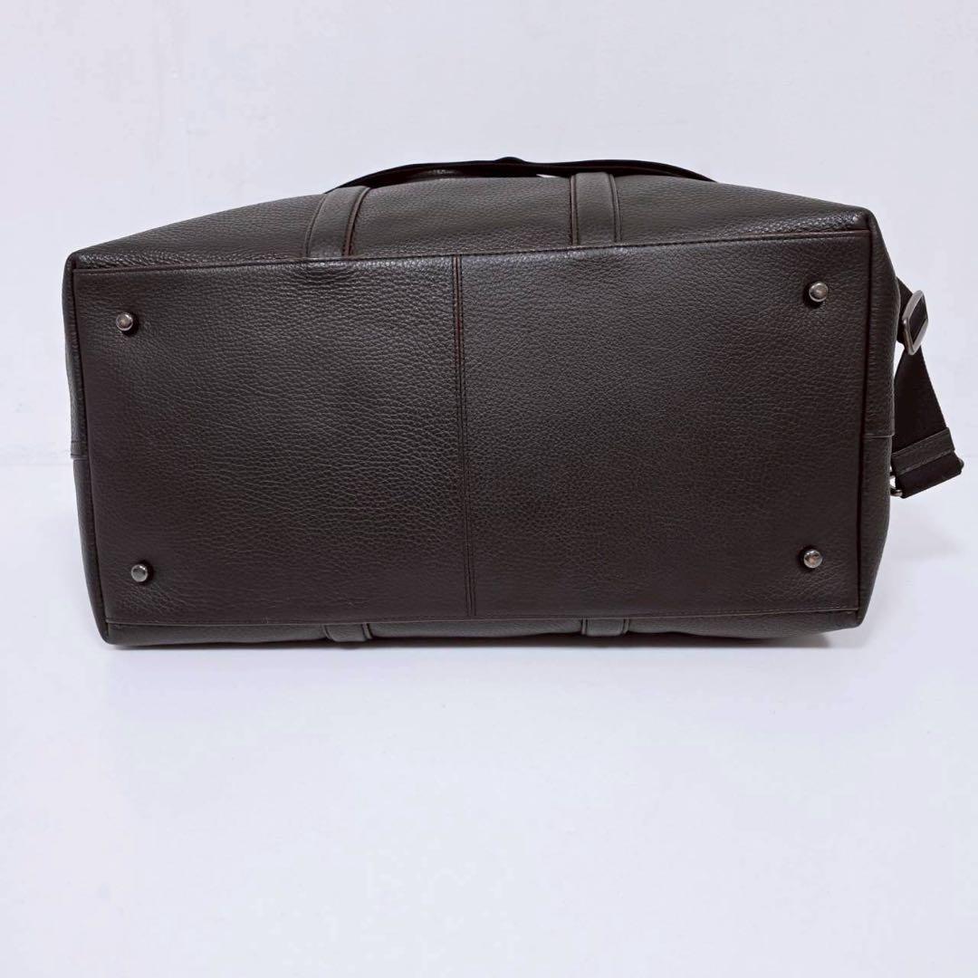 COACH コーチ F75715 レザー 2WAY ボストンバッグ ブラック系