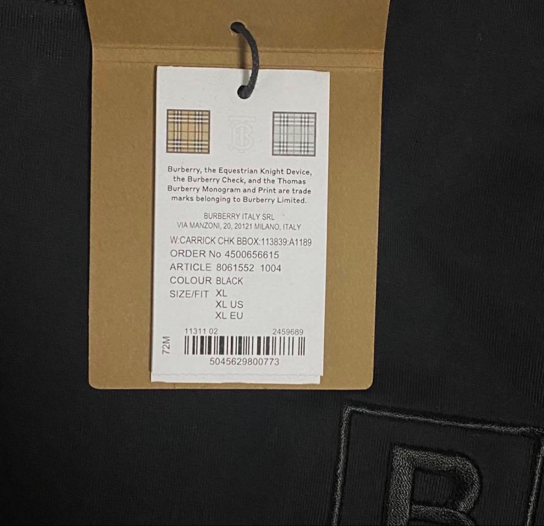 BURBERRY バーバリー チェック柄　ロゴTシャツ XLサイズ
