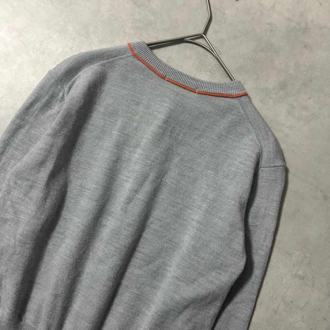 マカフィー 24AW プレーンウール クルーネックカーディガン ニット グレー