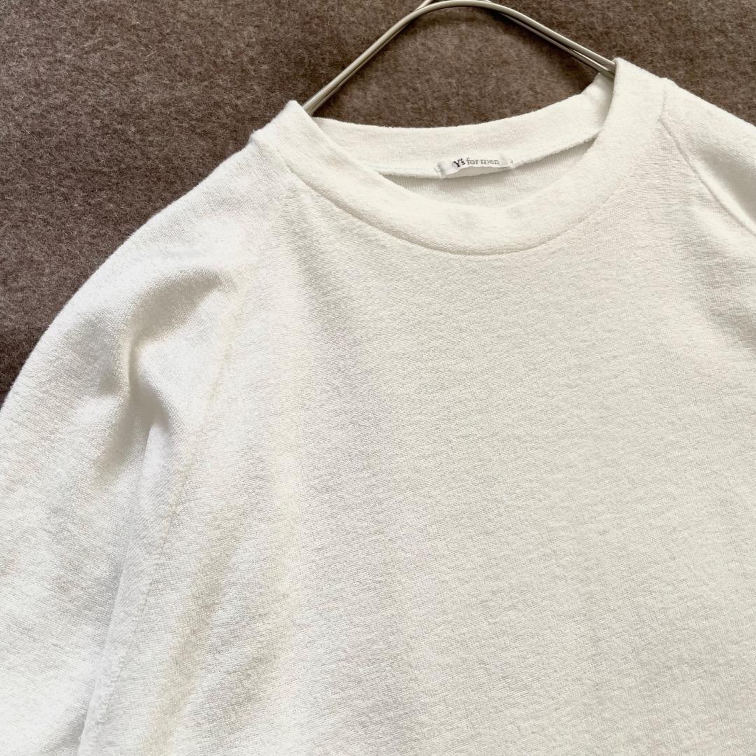 Y's for men パイル地 長袖 Tシャツ 白 ヨウジヤマモト 90s