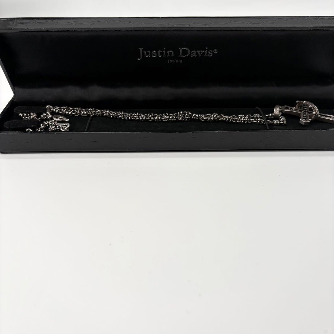 ジャスティンデイビス ネックレス 十字架 王冠 純正 タイニーFDLチェーン