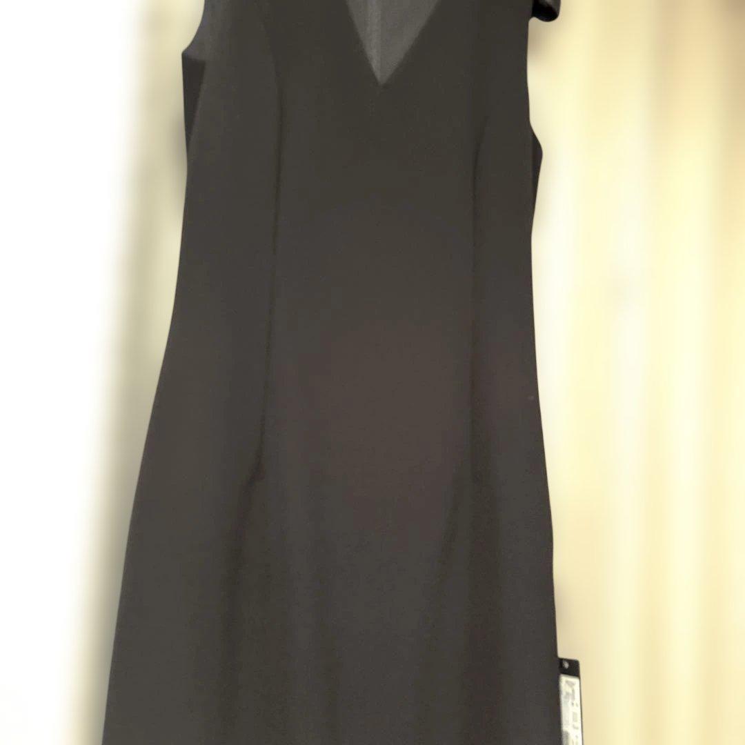 新品　Foxey NEWYORK フォクシー　ノースリーブワンピース　黒
