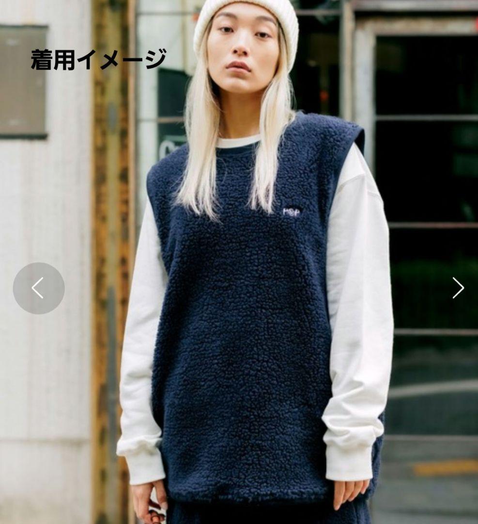 POP TRADING COMPANY フリース ベスト ボア