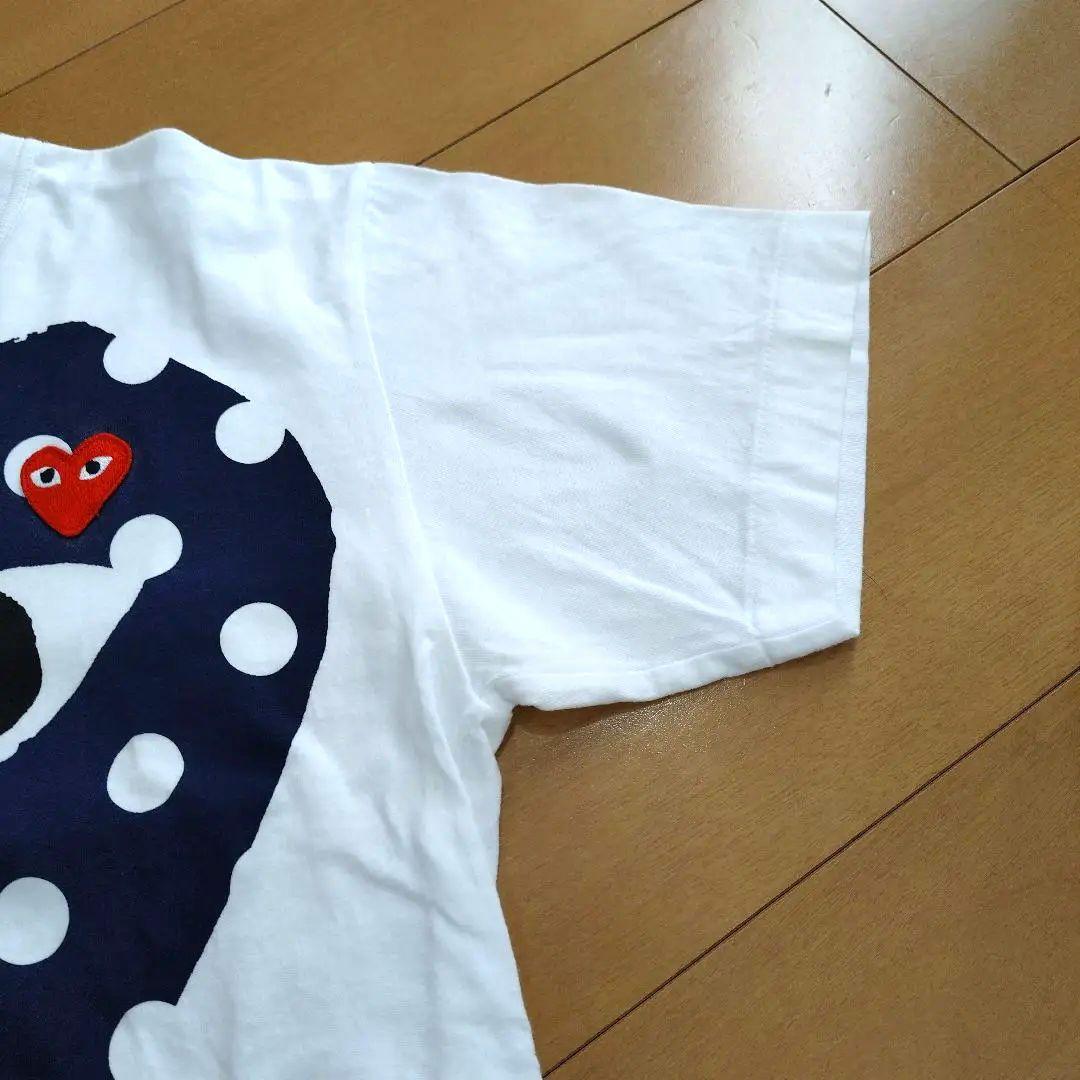 プレイコムデギャルソン　ドット　ハート半袖Tシャツ