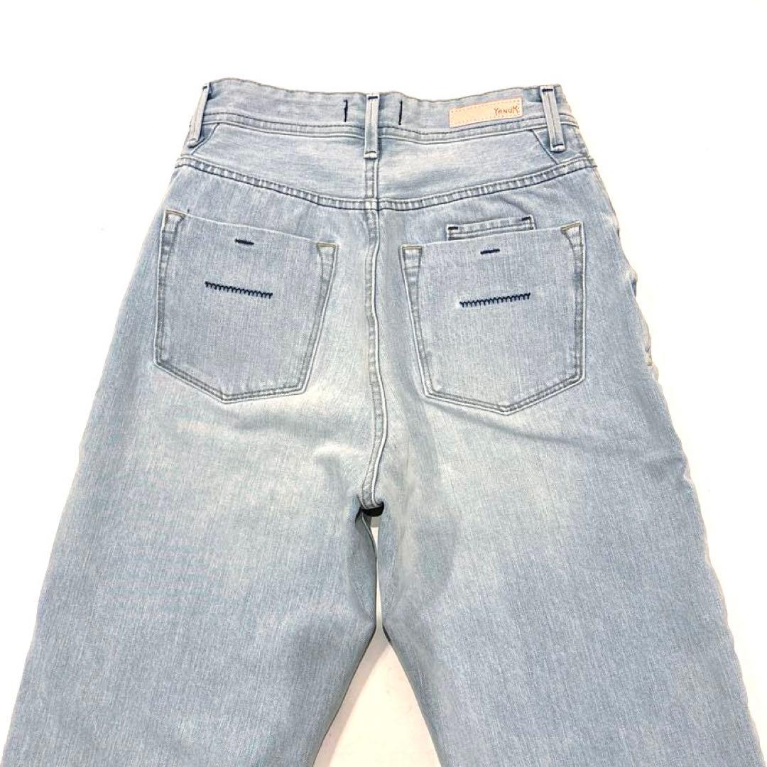 【美品】YANUK ヤヌーク LEA レア ワイドデニム ハイウエスト 25