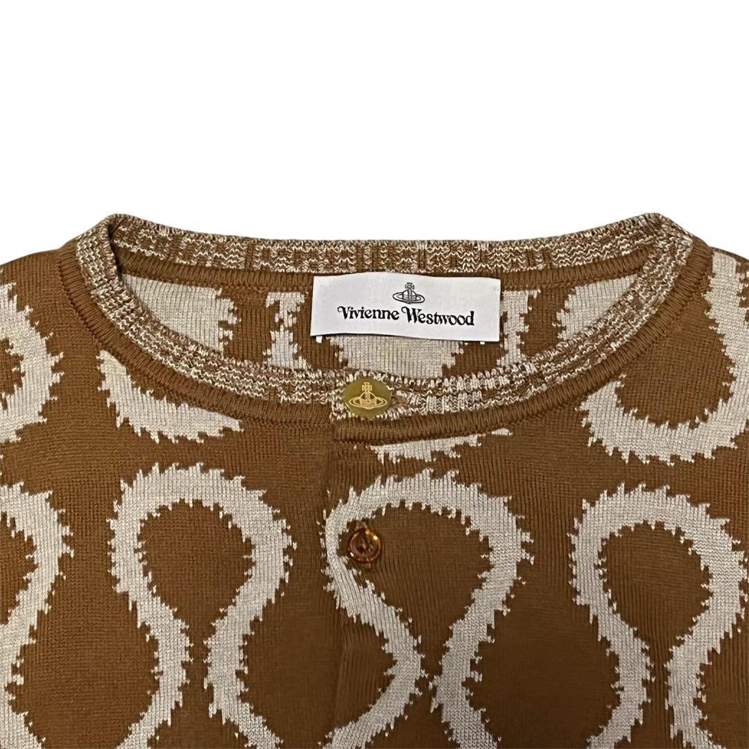 Vivienne Westwood スクイグル柄 カーディガン M