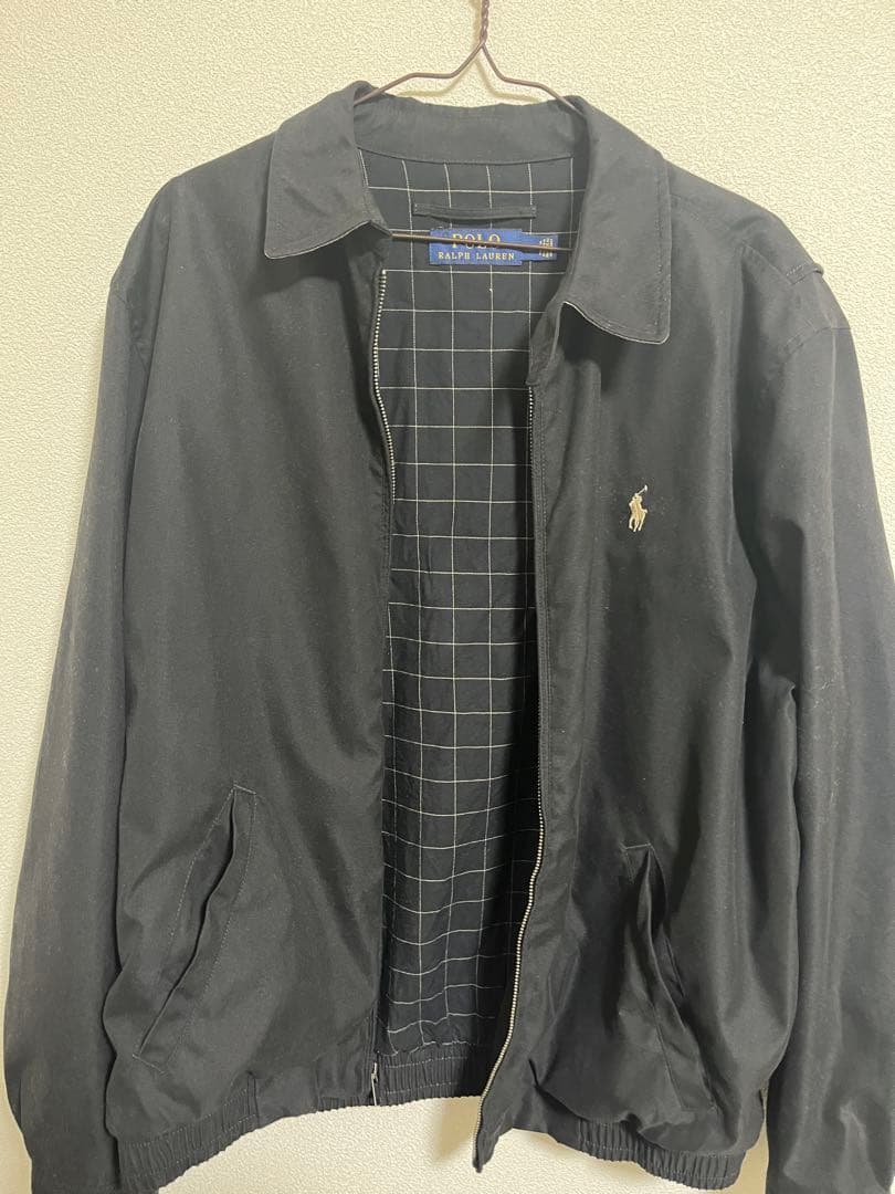 【美品】ポロ ラルフローレン スイングトップ 黒 M