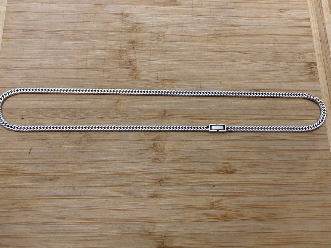 silver 925 6面ダブル 喜平チェーン ネックレス マイアミ 印台