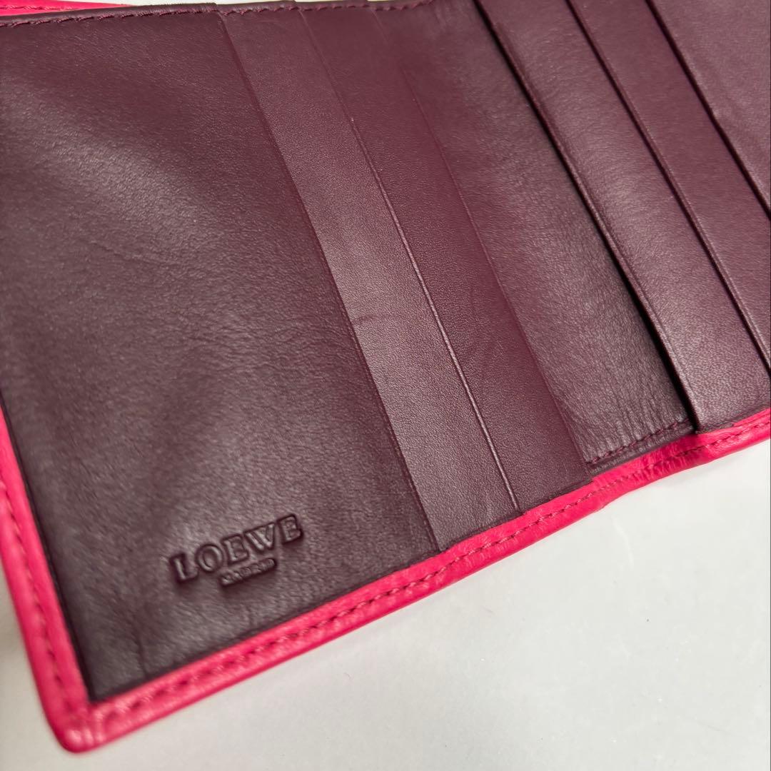 希少♡ヴィンテージLOEWE ロエベWホックナッパレザー折り財布