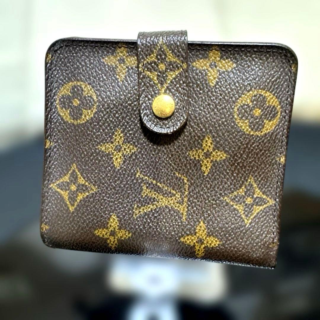 ①☆良品☆モノグラム♪コンパクトジップ 折り財布
