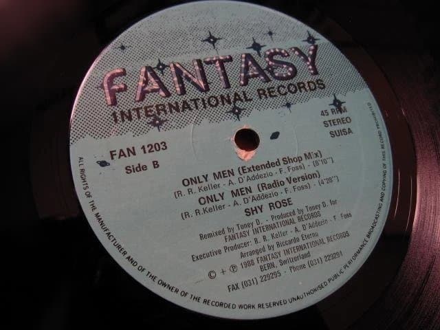 洋楽 Shy Rose / Only Men / I Cry For You