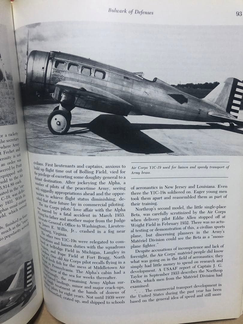 洋書 THE NORTHROP STORY 1929-1939