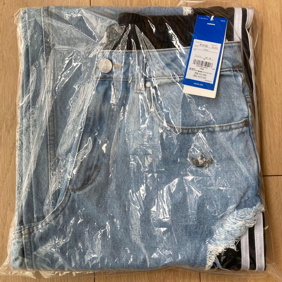 adidas ADILENIUM 5.0 デコンストラクテッド デニムパンツ M