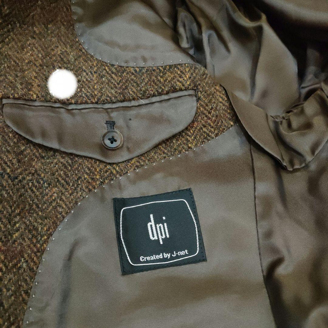 Harris Tweed ハリスツイード 　ジャケット　ヘリンボーン　茶