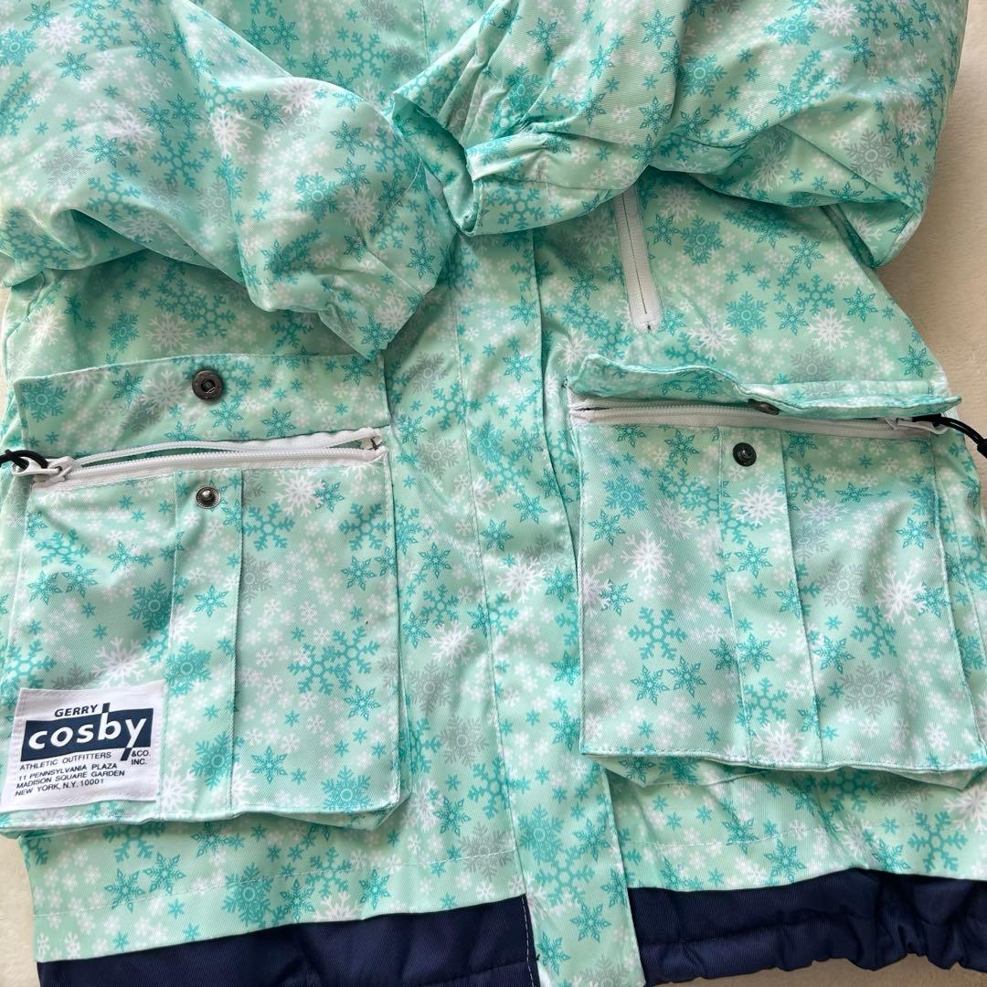 ♡cosby♡美品　スキーウェア　130 女の子　上下セット　雪　ミントグリーン