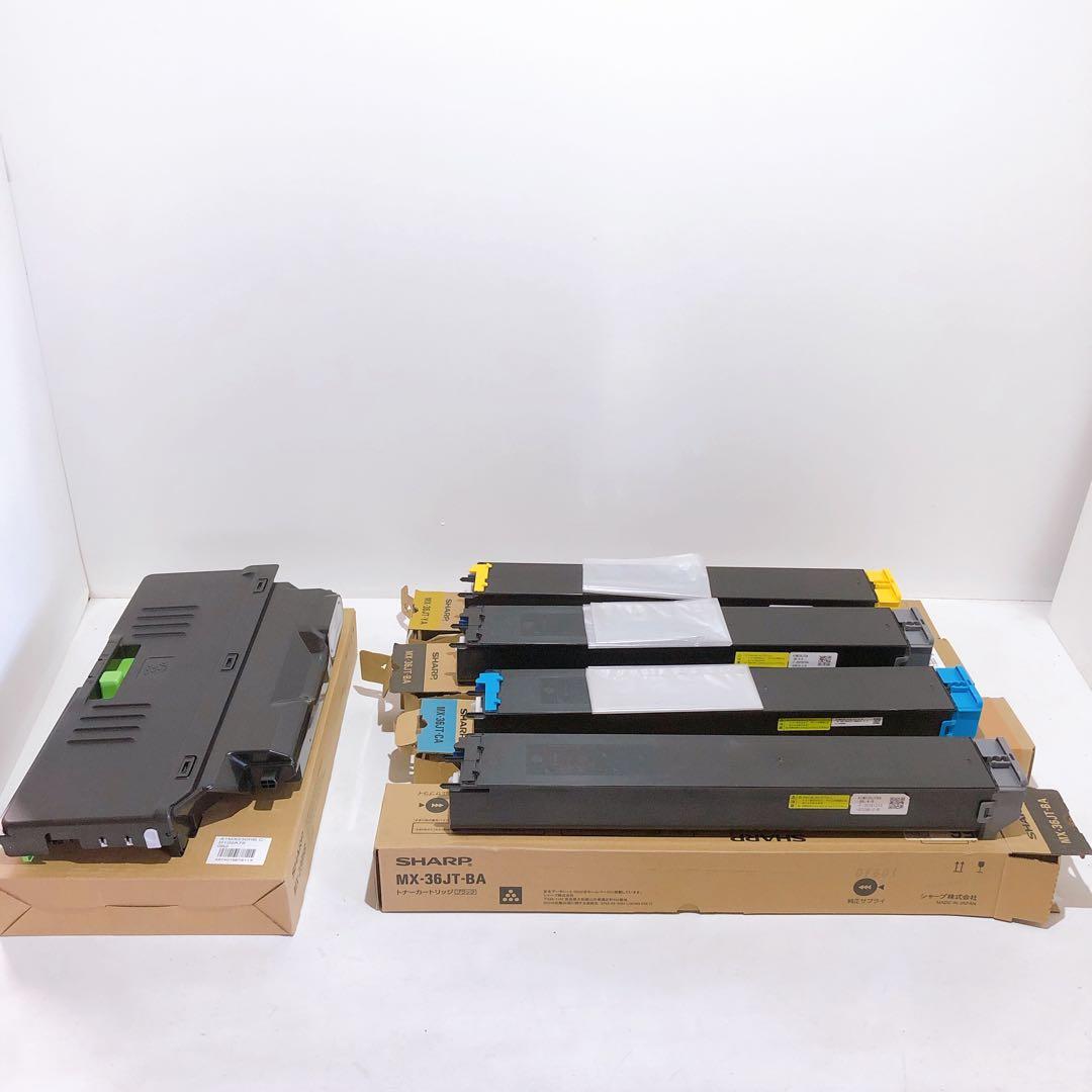 ☆SHARP シャープ トナー MX-36JT 3色セット+ トナー回収容器