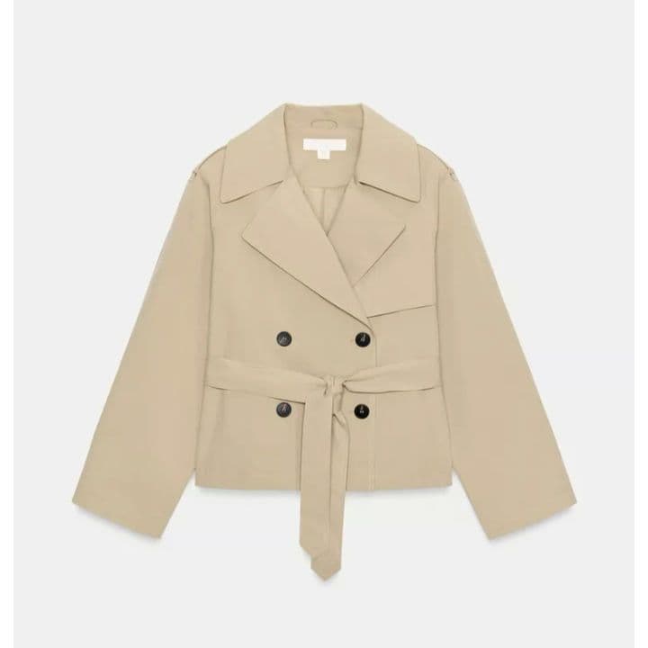 【最安値】ZARA ショートトレンチコート ショルダーパッド付き XS 完売品