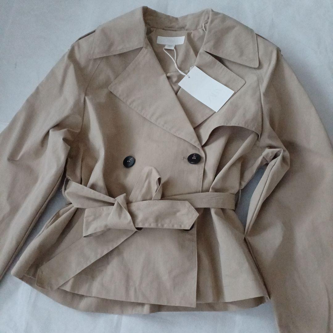 【最安値】ZARA ショートトレンチコート ショルダーパッド付き XS 完売品