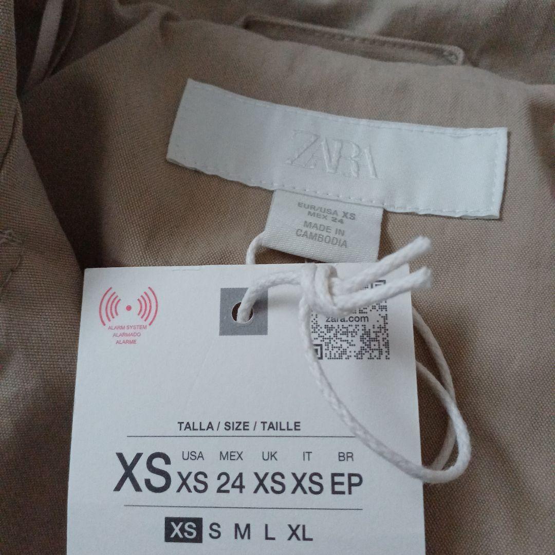 【最安値】ZARA ショートトレンチコート ショルダーパッド付き XS 完売品