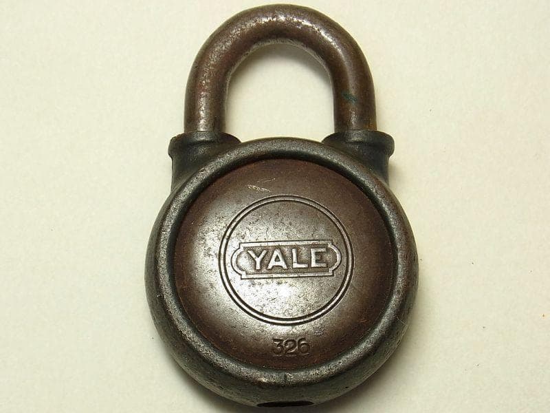 《p899》アメリカ YALE社 1942年製 ヴィンテージ 南京錠 USA