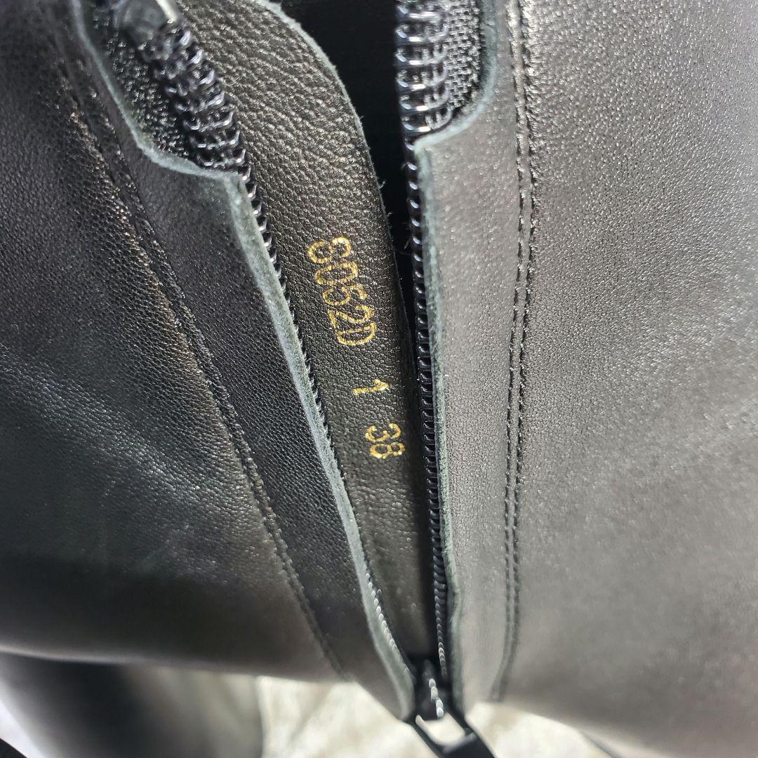 【良品】CELINE 25cm ショートブーツ フィービー期 黒 レザー 38