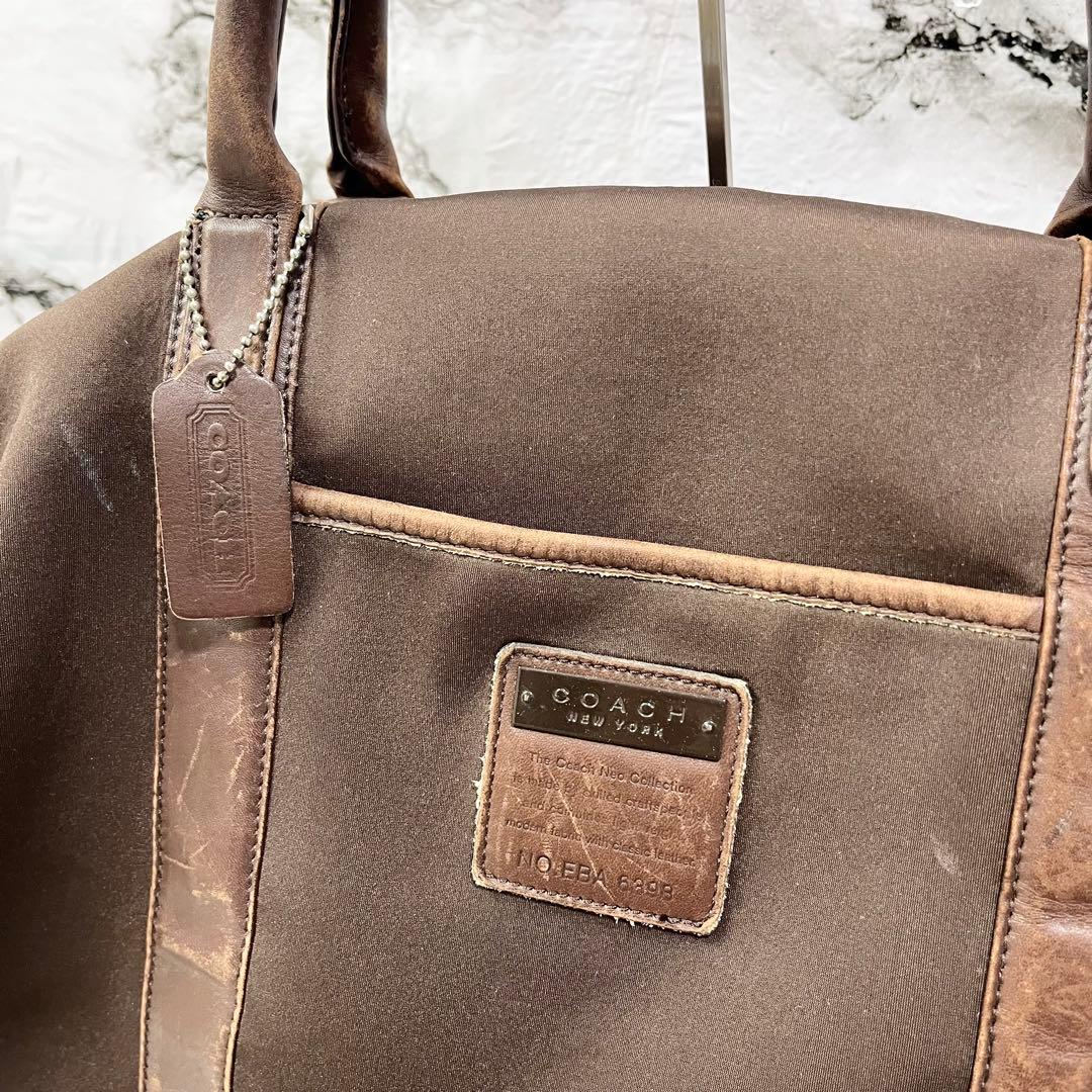COACH ブラウン ボストンバッグ ショルダー 2way 6398