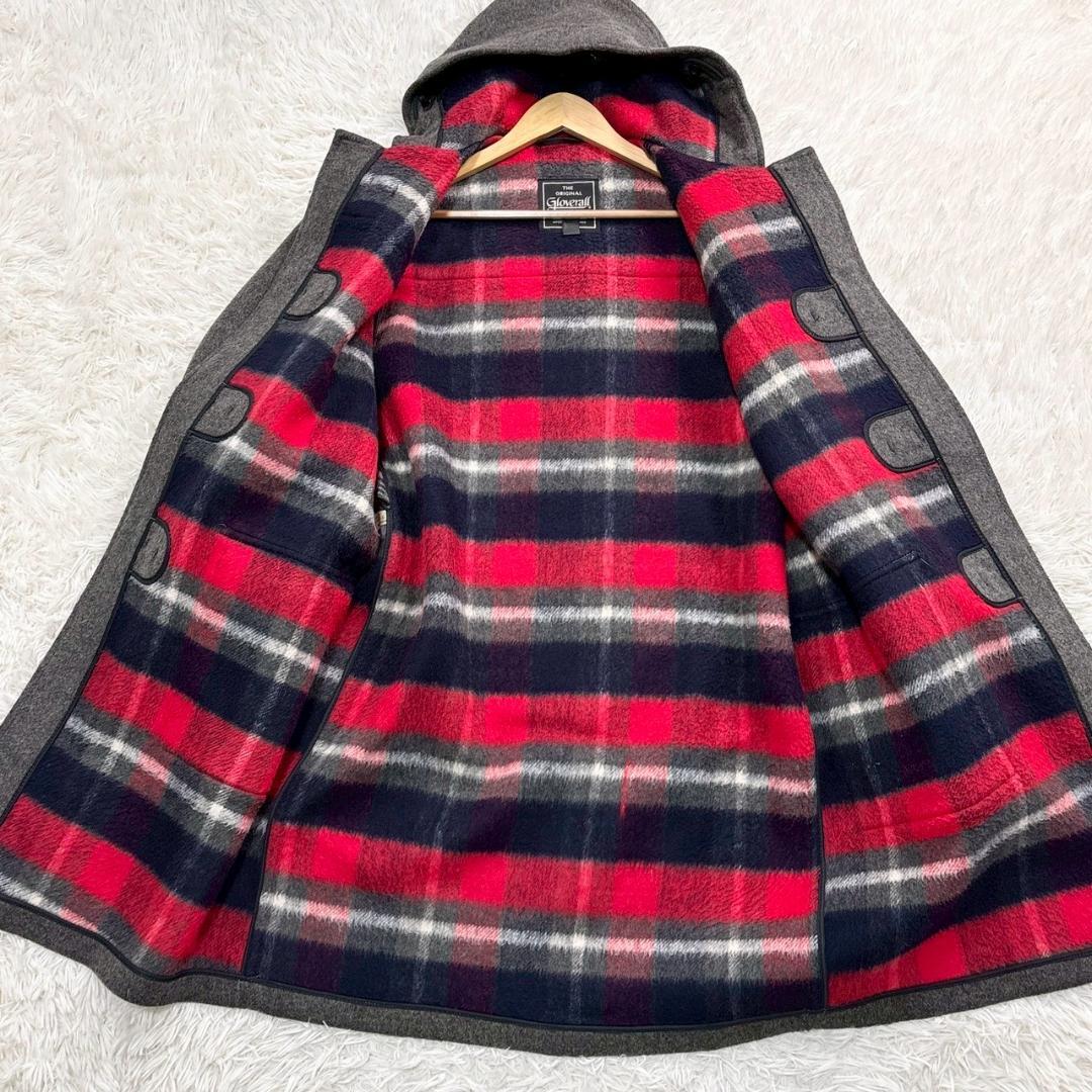 Gloverall　グレー ダッフルコート ウールブレンド　サイズ42