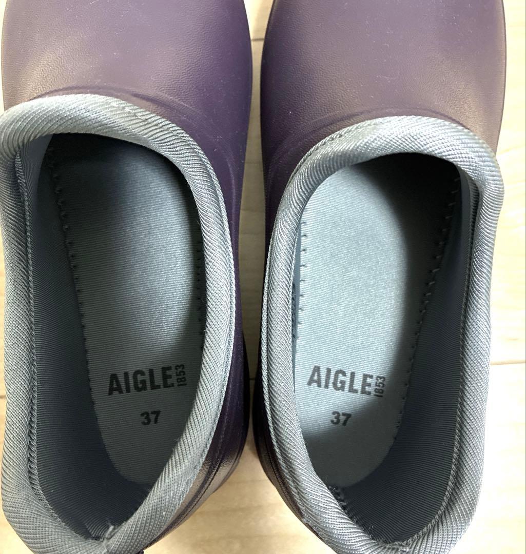 【美品】AIGLE レインシューズ タデンプラス2 クロッグ 23.5
