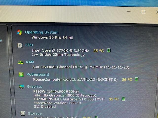 CPU Core i7-3770K + Z77 + DDR3 8GB