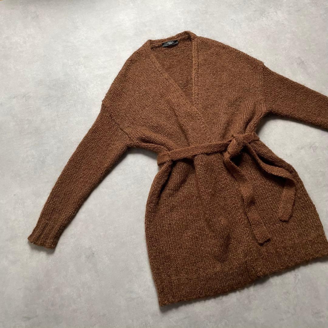 【美品】MAXMARA ニットカーディガン マニュエラ ベルテットコート モヘア