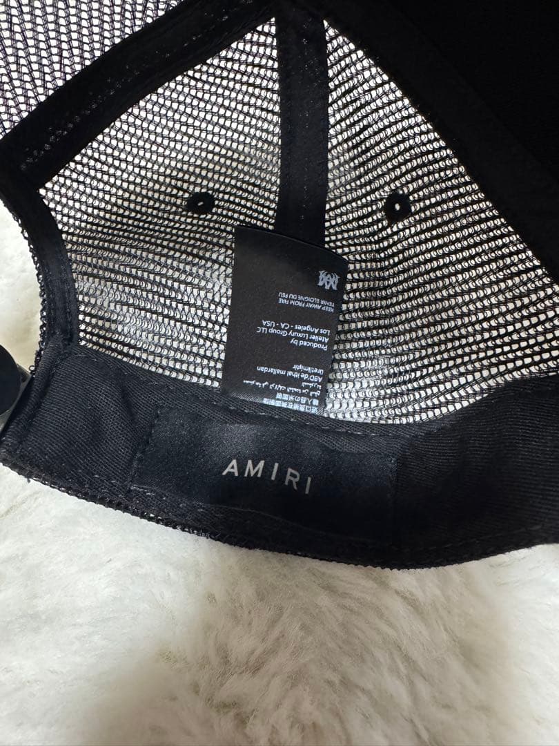 AMIRI ブラック メッシュキャップ