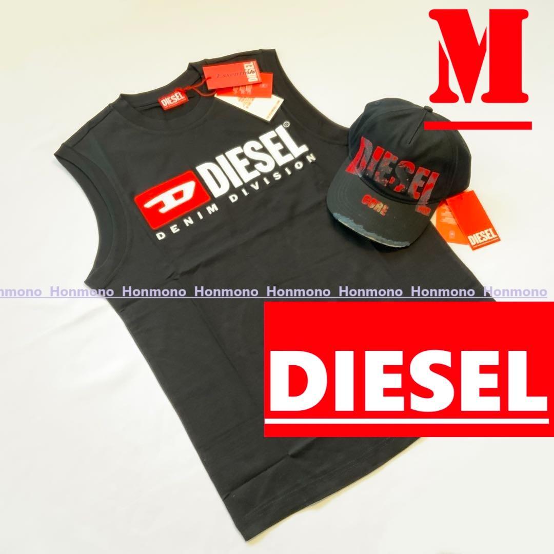 DIESEL　T-ISCO-DIV TANK TOP　Ａ10508　M　ロゴ