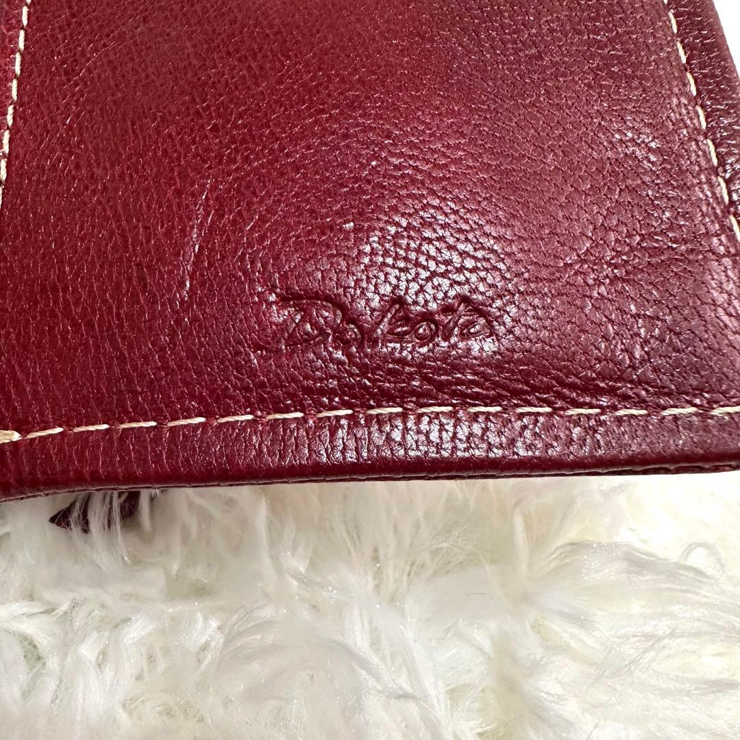 【極美品】Dakota モデルノ 二つ折り財布 ジップ 山羊革 ゴールド金具