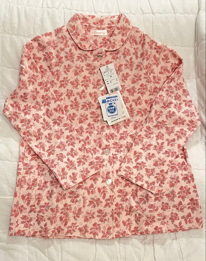 【新品】Amour /荒川こだわり設計　秋冬物パジャマ　乾燥機対応（M)