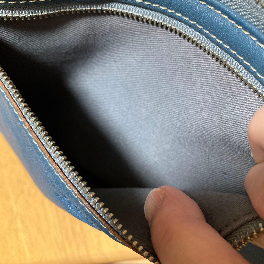 H*o様 PORTER ボディバッグ 青 レザー