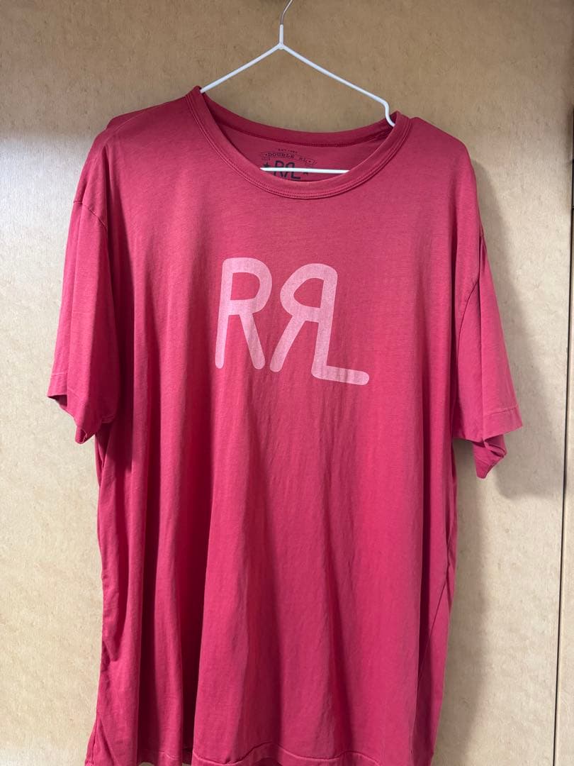 RRL ロゴ Tシャツ レッド