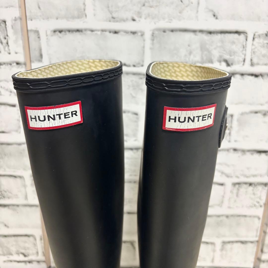 HUNTER ハンター ロングブーツ レインブーツ 長靴 黒ブラック