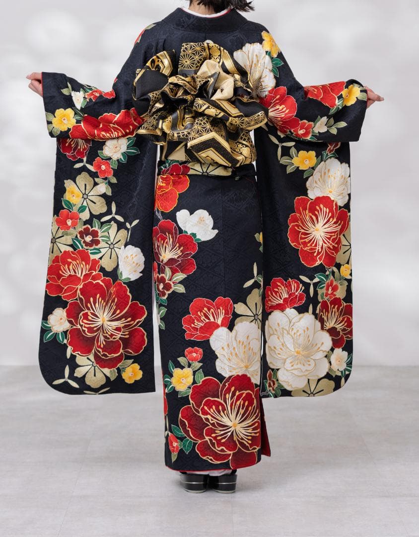 ≪即着用可能≫ 振袖 正絹 フルセット 150cm~160cmの方用【923】