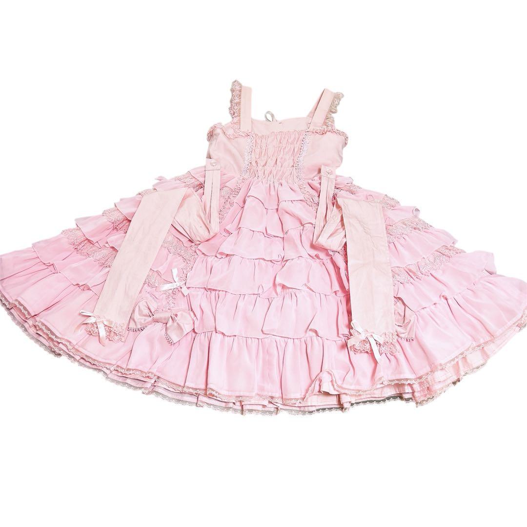 Angelic Pretty 恋するお姫様 激レア❣️ピンク jsk シミあり