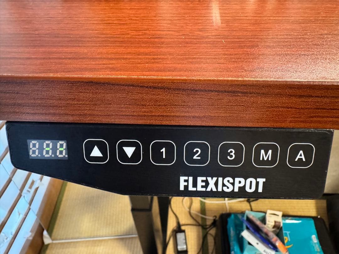 FLEXISPOT 昇降式デスク マホガニー 120×60cm