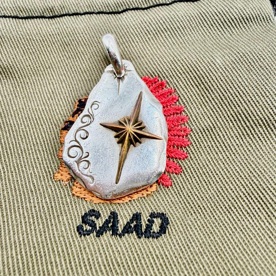 美品　SAAD サンシンボルメタル　タタキ　シルバー925