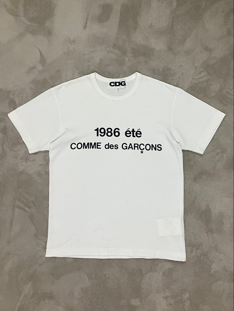 COMME des GARÇONS 1986 été Tシャツ M ホワイト