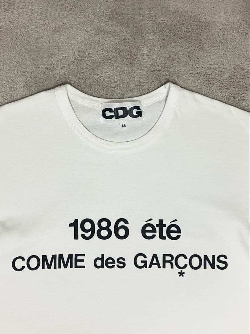 COMME des GARÇONS 1986 été Tシャツ M ホワイト
