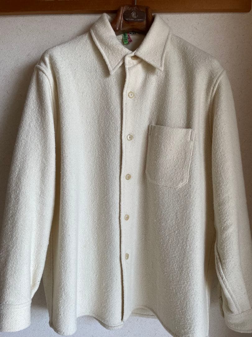 AURALEE SPUN TWEED SHIRT クリーニング済 4