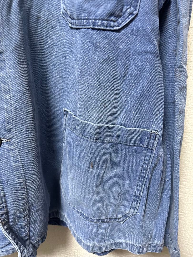 French vintage work jacket カバーオールBIGSIZE