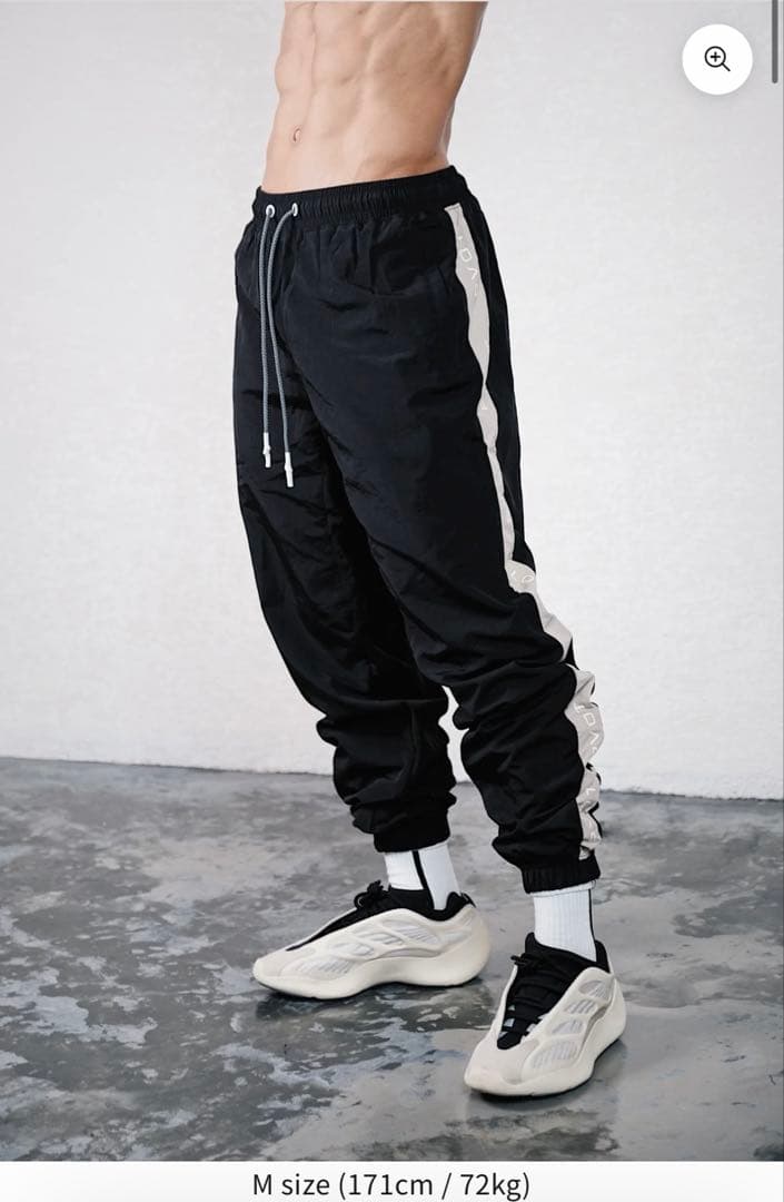 パンツ PVOT SL NYLON PANTS BLACK BEIGE L