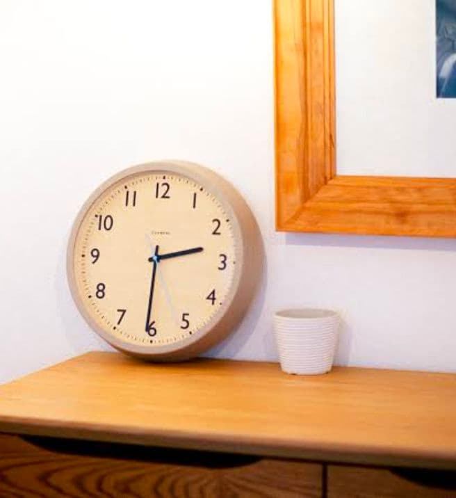 CHAMBRE　DROP CLOCK ウォームグレイ電波時計