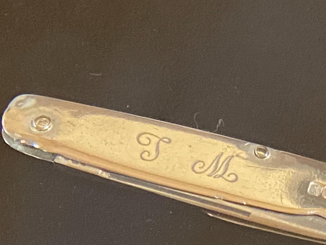 の*り様 1903年銀 STERLING★ホールマーク●ナイフ ビンテージ