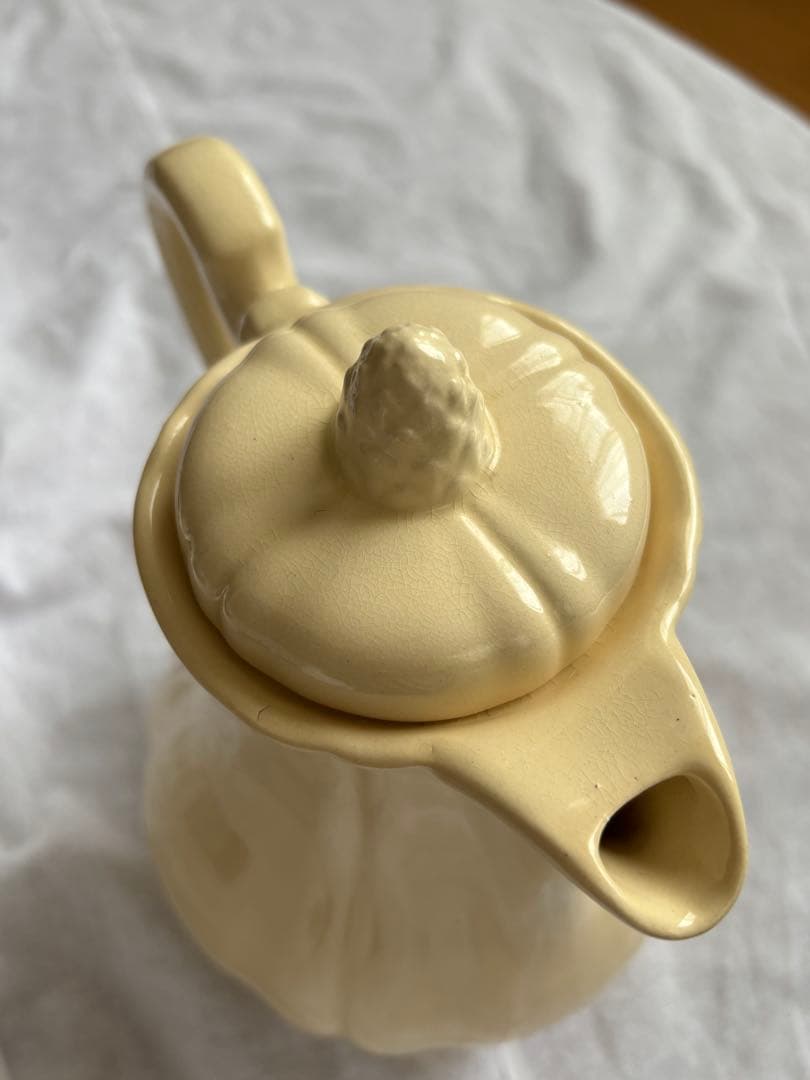 サルグミンヌ フランスアンティーク ティーポット クリーム 花器